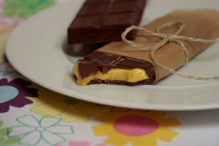 Schokoriegel mit Maracujaganache