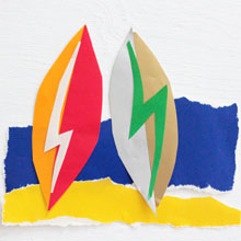 Kalifornisches Flair - knallig bunte Surfbretter